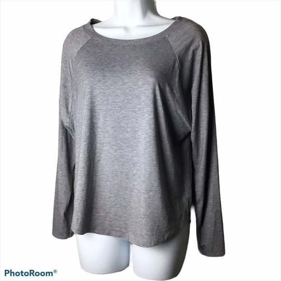 Athleta Gray Topanga Top with Back Mesh Panel - Picture 9 of 9